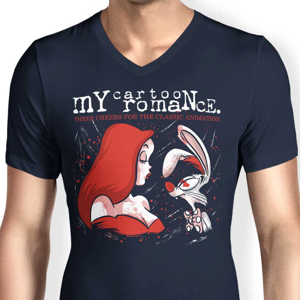 Men's Stylish V-Neck - My Cartoon Romance
