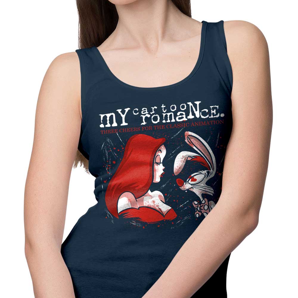 Zascanauta's Charming Cartoon Romance Tank Top for a Stylish Look