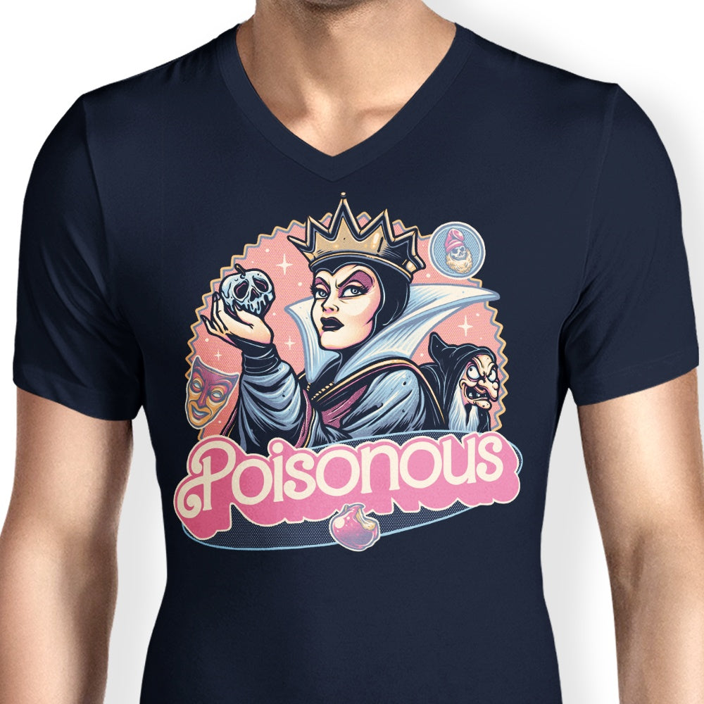 Stylish Men's Poisonous Queen V-Neck Shirt