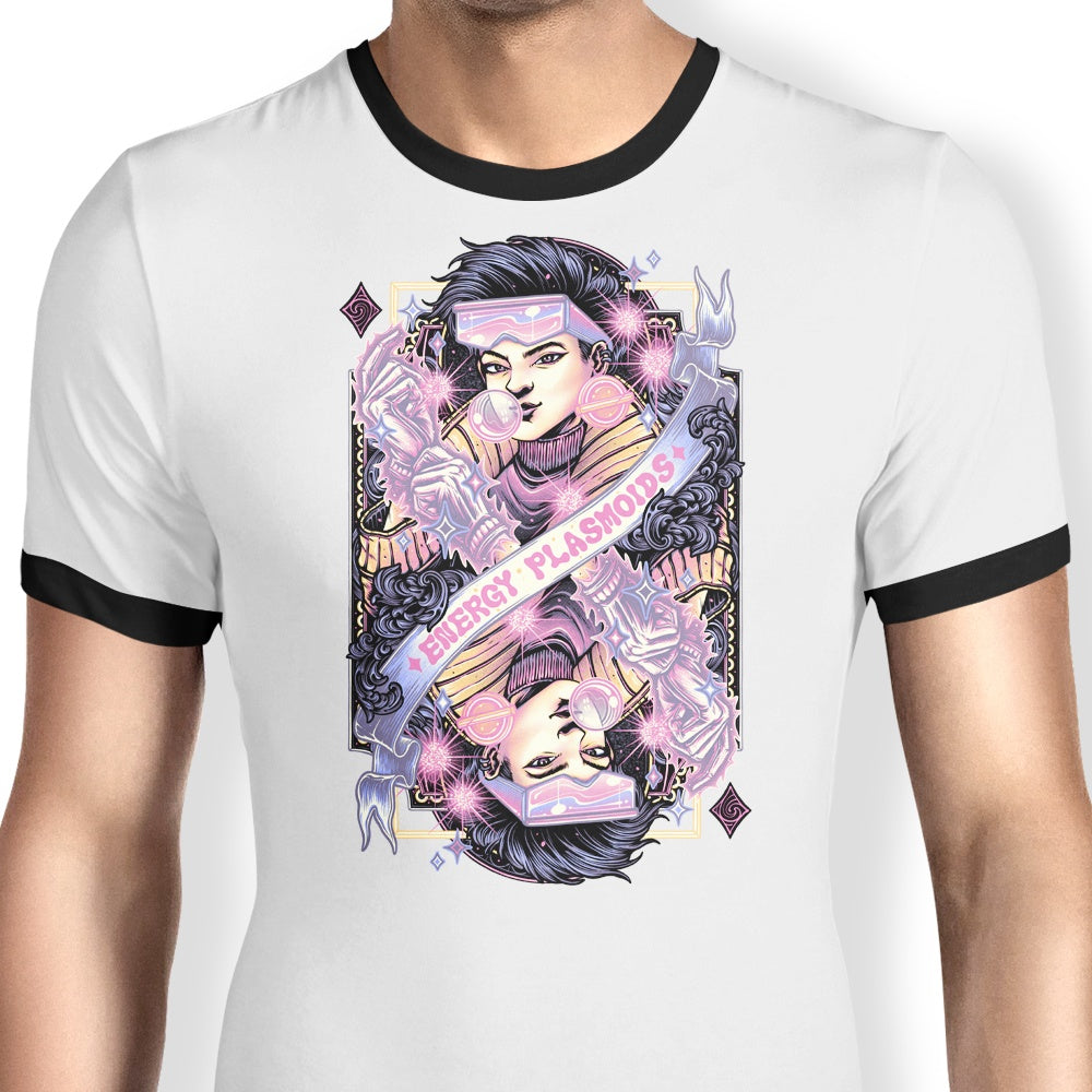 Vibrant Energy Plasmoids Design Ringer Style T-Shirt