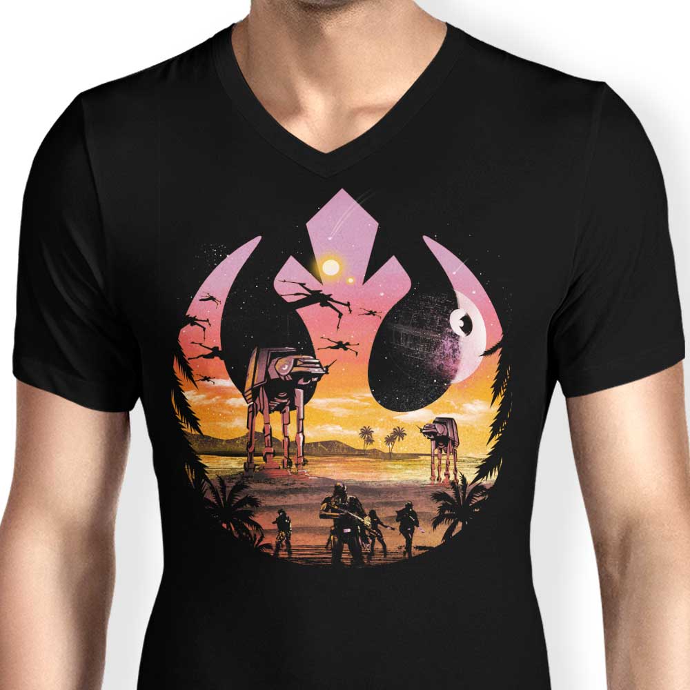 Stylish Men's V-Neck T-Shirts by Rogues