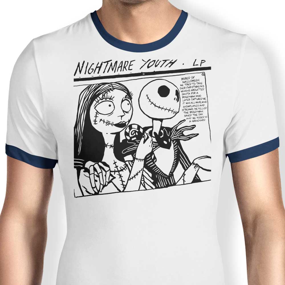Nightmare Youth Stylish Men's Ringer T-Shirt for Fashionable Youngsters