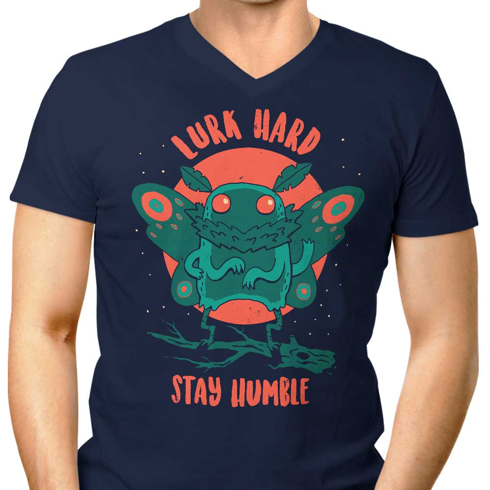 DinoMike's Men's Stylish V-Neck - Lurk Hard