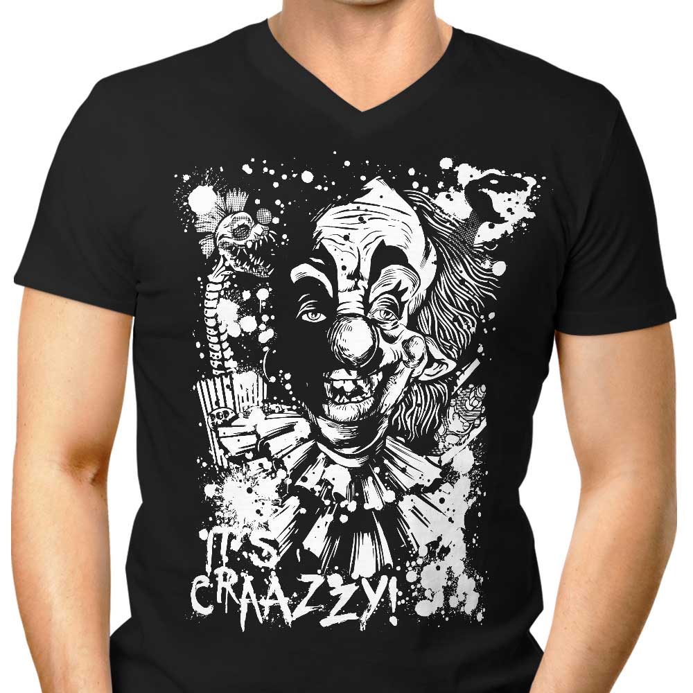 Crazy Design - Men's Stylish V-Neck T-Shirt