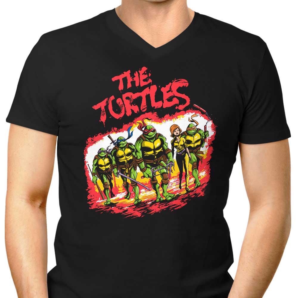 Men's Stylish V-Neck T-Shirt by The Turtles