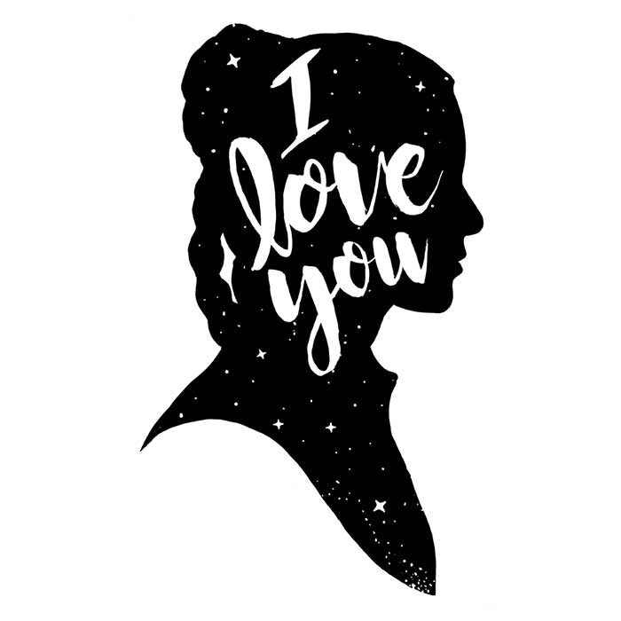 Men's 100% Cotton 'I Love You' Ringer T-Shirt in S - 4XL Sizes