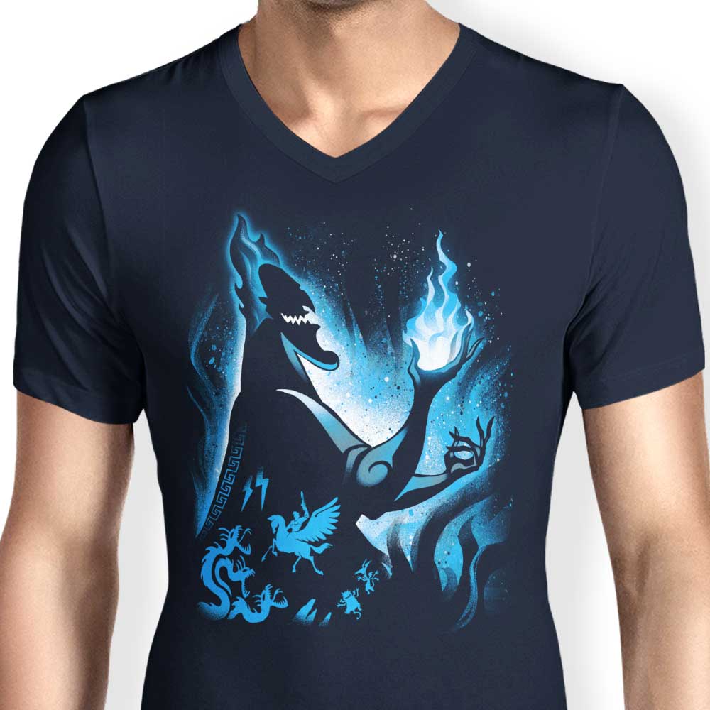 Alemaglia Men's V-Neck - The Ruler of the Underworld