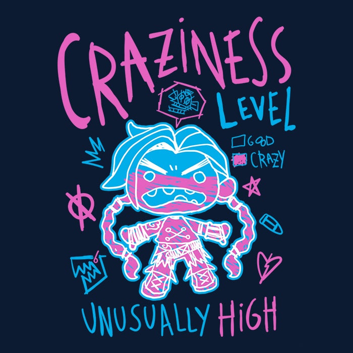 High - Octane Craziness Level Ringer Style T - Shirt