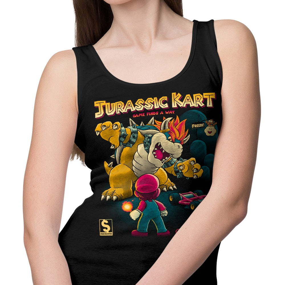 Jurassic Kart Themed Men's and Women's Tank Top