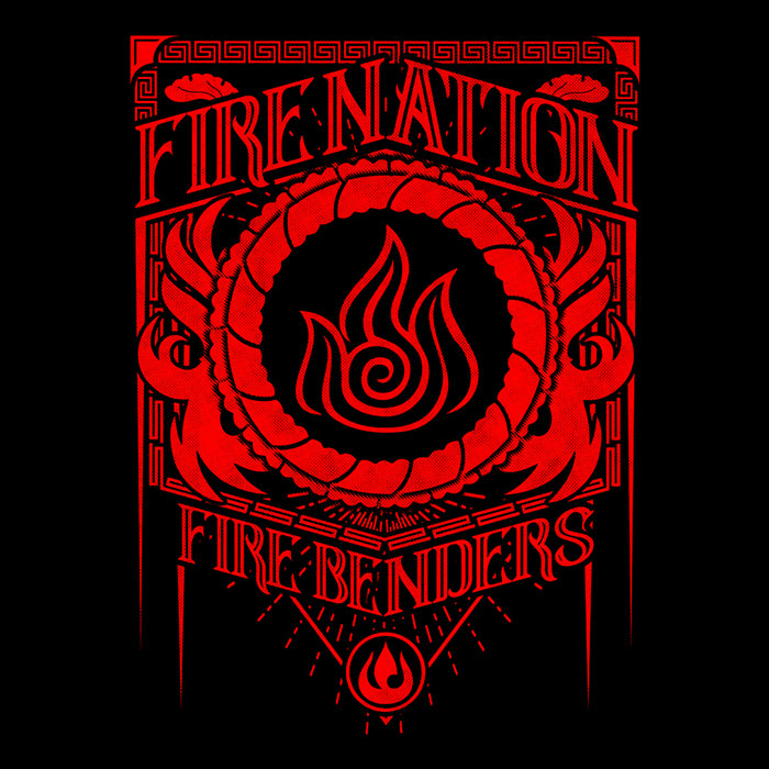 Classic Fire-themed Men's Ringer Style T-Shirt by Arinesart