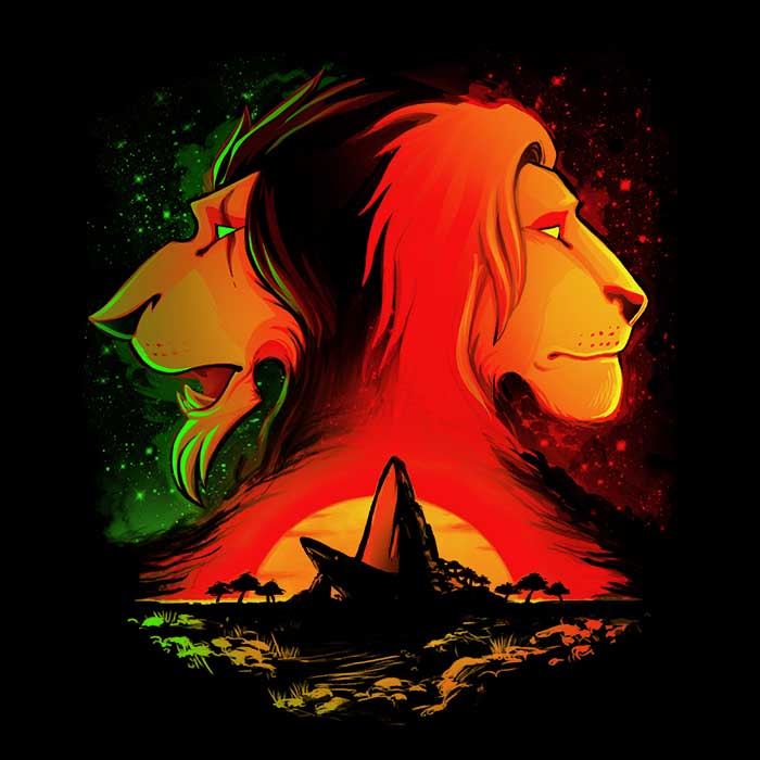 The Pride Rock Men's Stylish V-Neck T-Shirt
