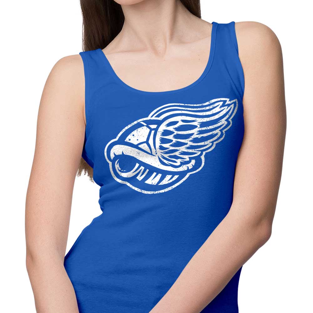 Stylish Winged Turtle Shell Design Tank Top for Casual Wear