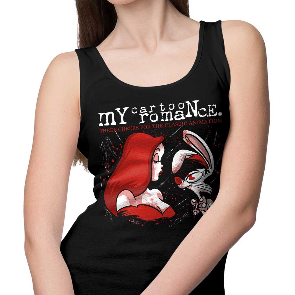 Zascanauta's Charming Cartoon Romance Tank Top for a Stylish Look