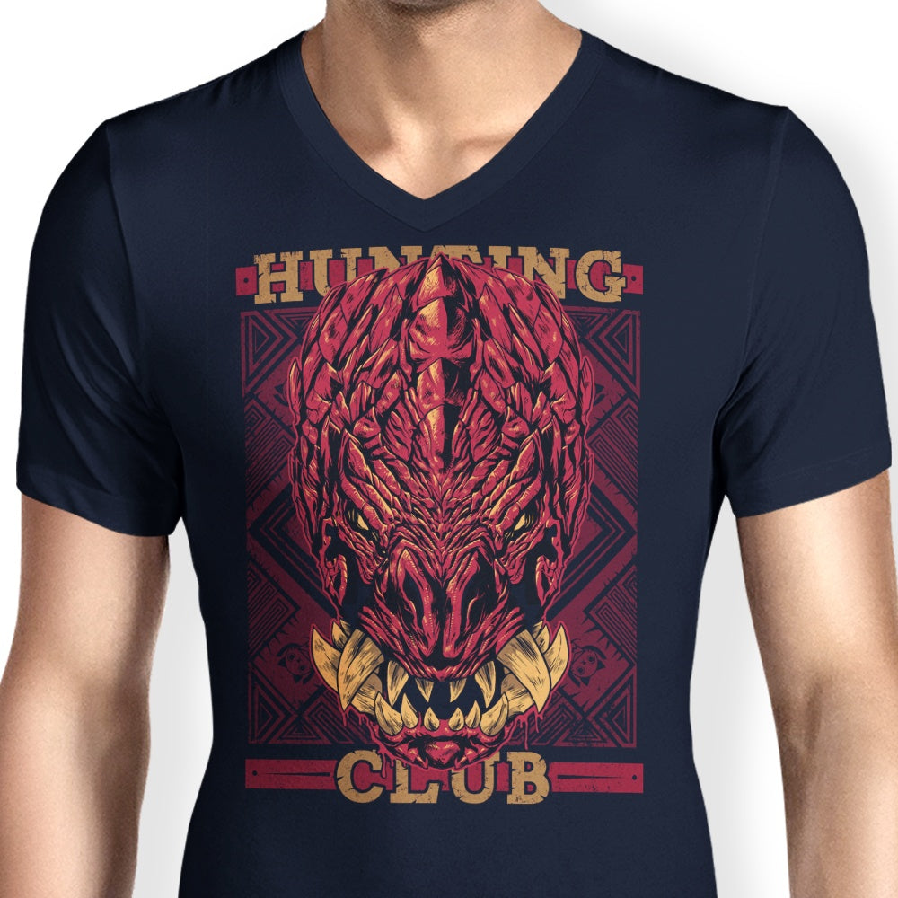 Adam Works' Men's Stylish V-Neck Hunting Club Odogaron Shirt