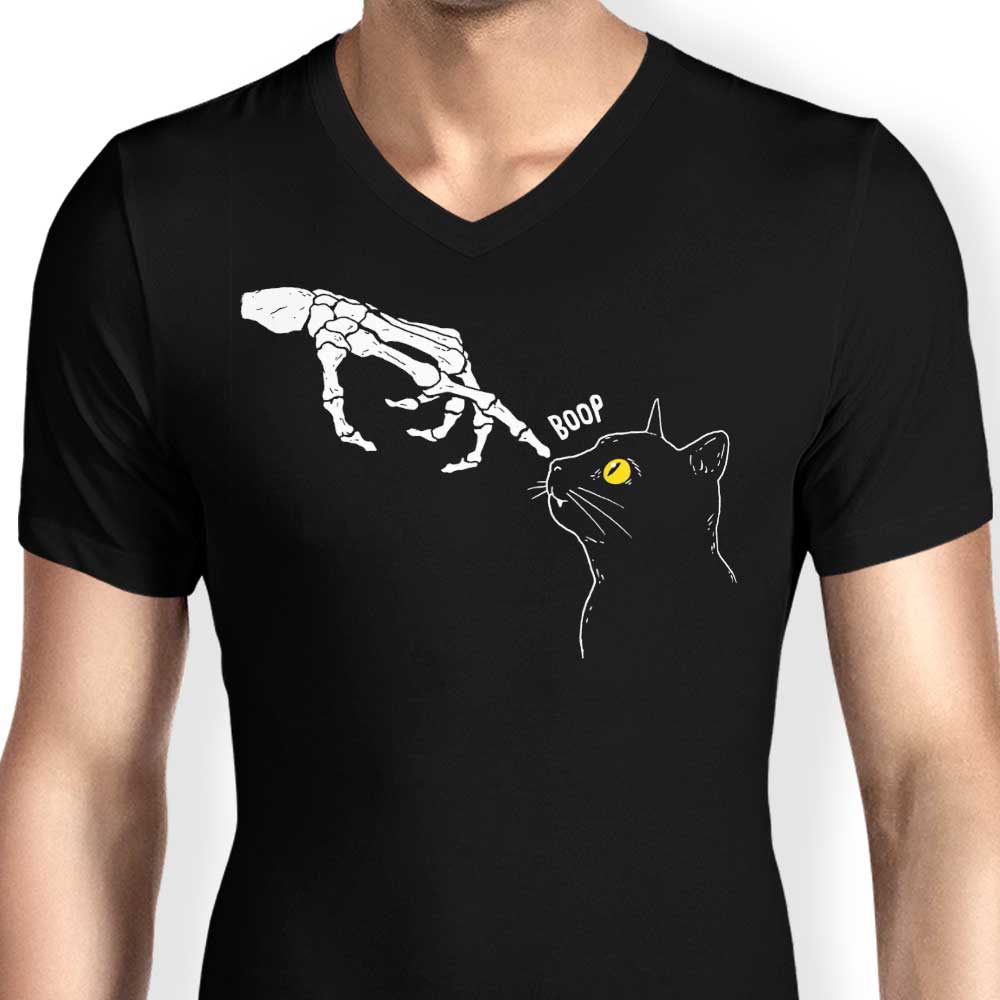DinoMike's Spooky Men's V-Neck Shirt - A Boop of Style