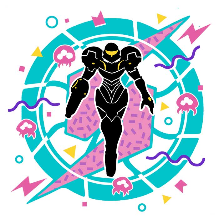90s Retro Hunter Style Ringer T-Shirt by XENOS