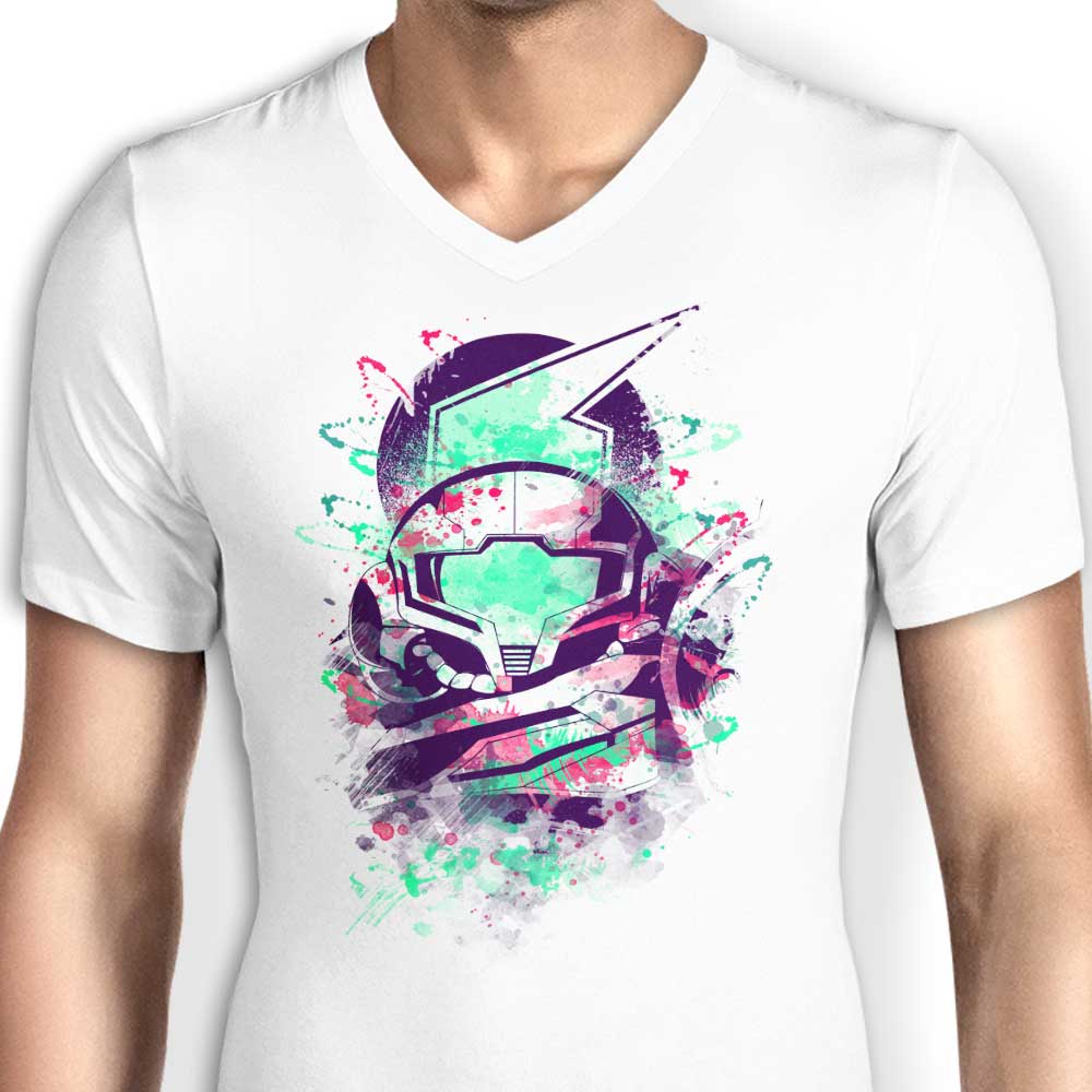 Men's V-Neck Watercolor Bounty Hunter T-Shirt