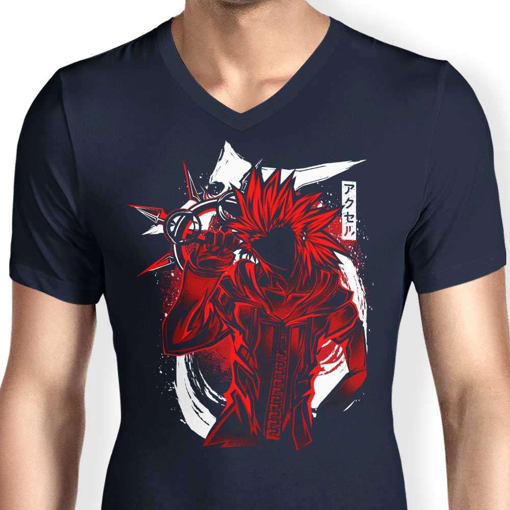 Stylish Men's V-Neck Flurry Silhouette by Hypertwenty