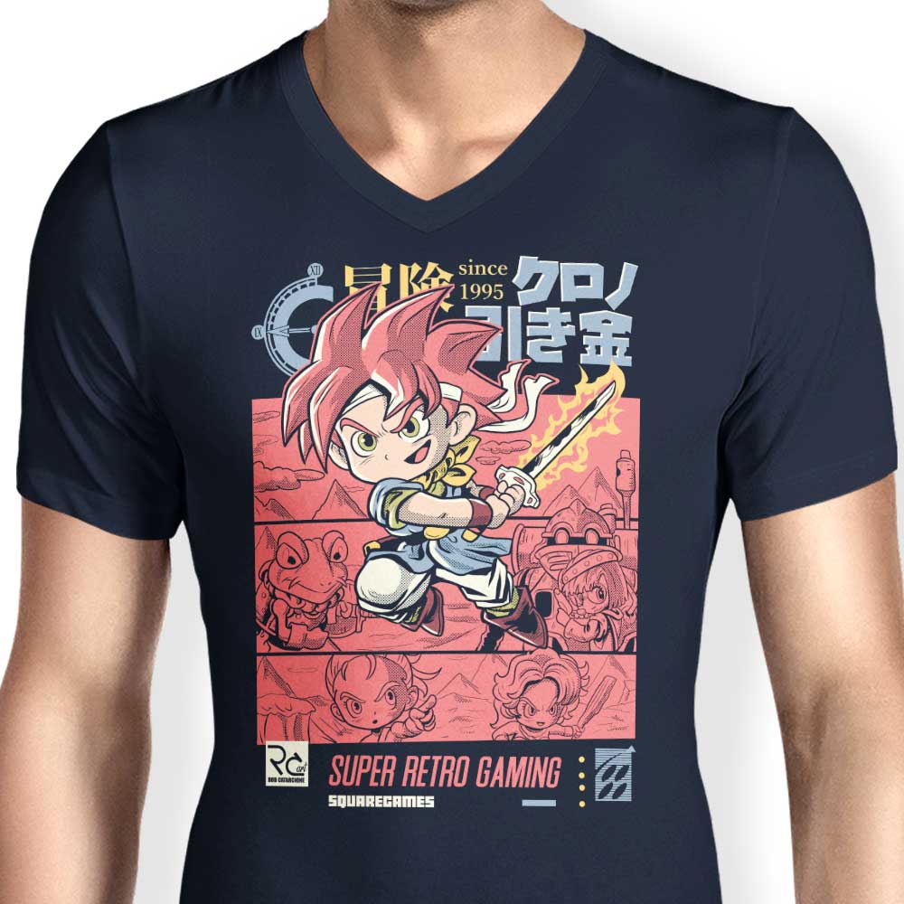 Stylish Men's Classic Chrono V-Neck