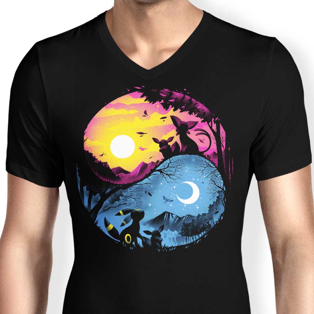 Men's Day and Night Evolution V-Neck T-Shirt