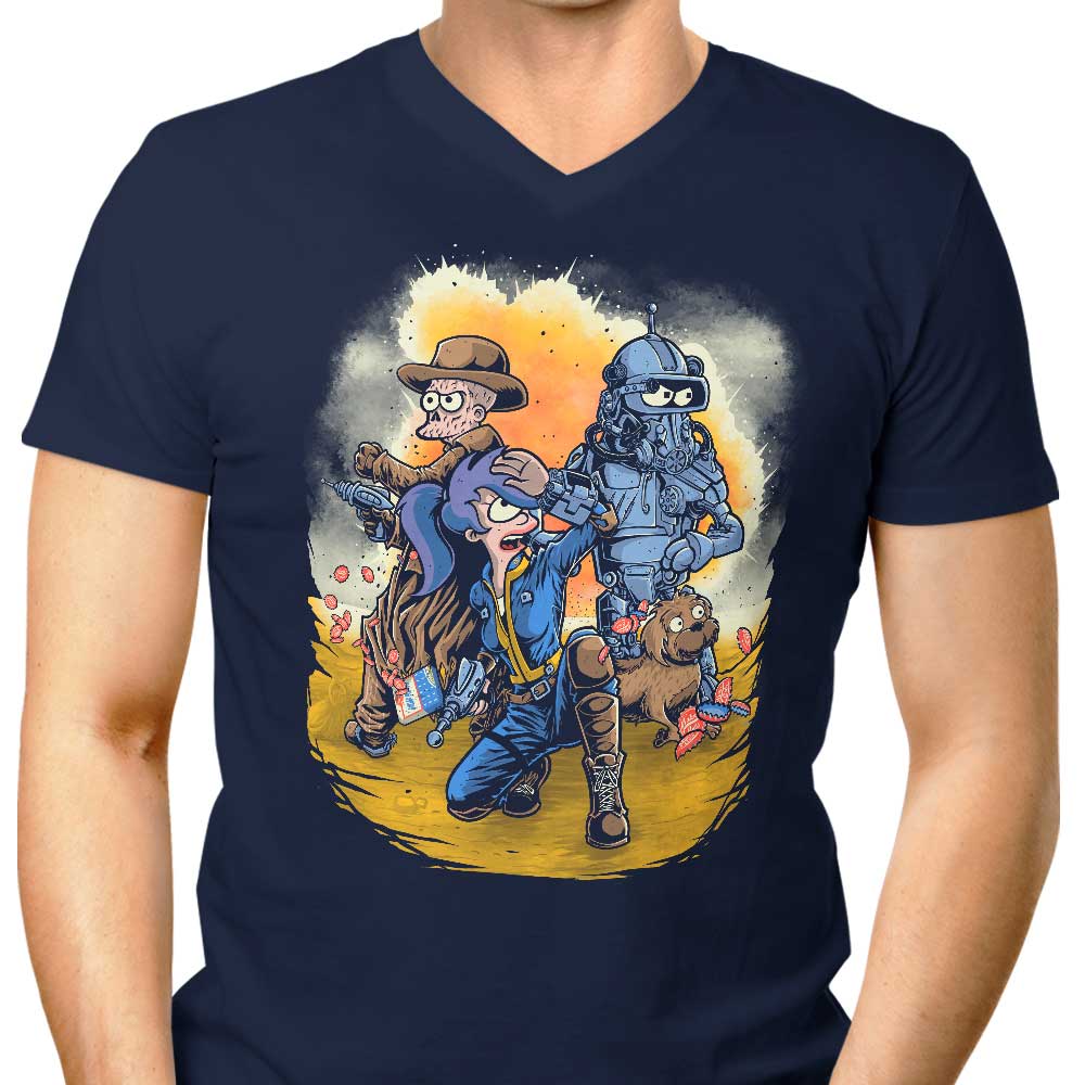 Futuristic Men's V-Neck T-Shirt from BetMac