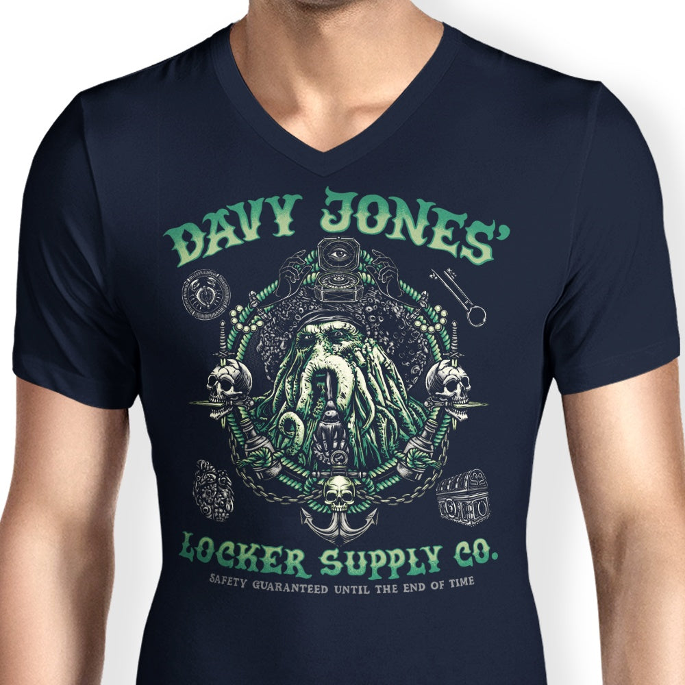 Glitchygorilla Men's Stylish V-Neck Locker Supply
