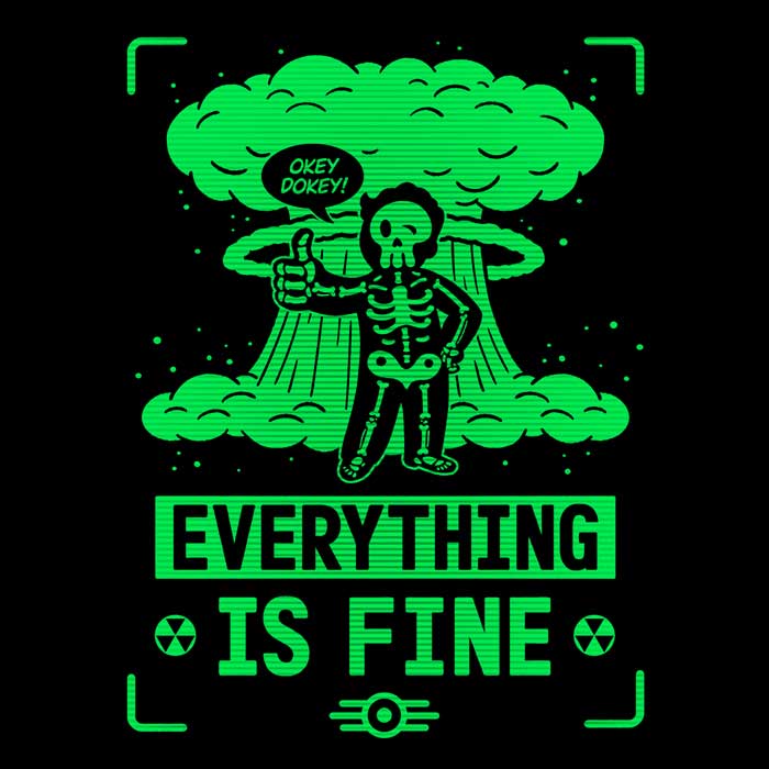 Cool Nuclear Boy Ringer Style T-Shirt
