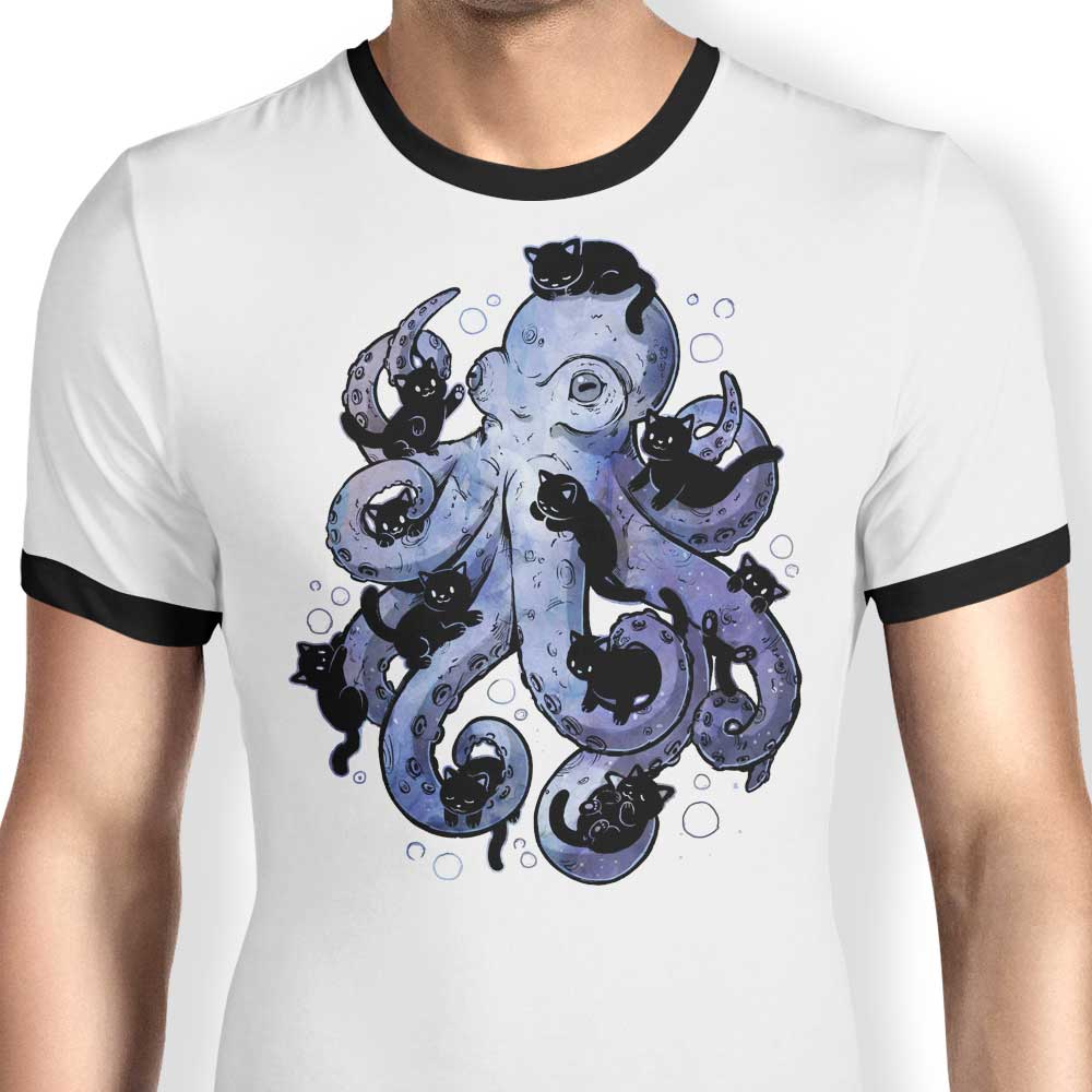 Adorable Octopurr - Comfortable Ringer T-Shirt