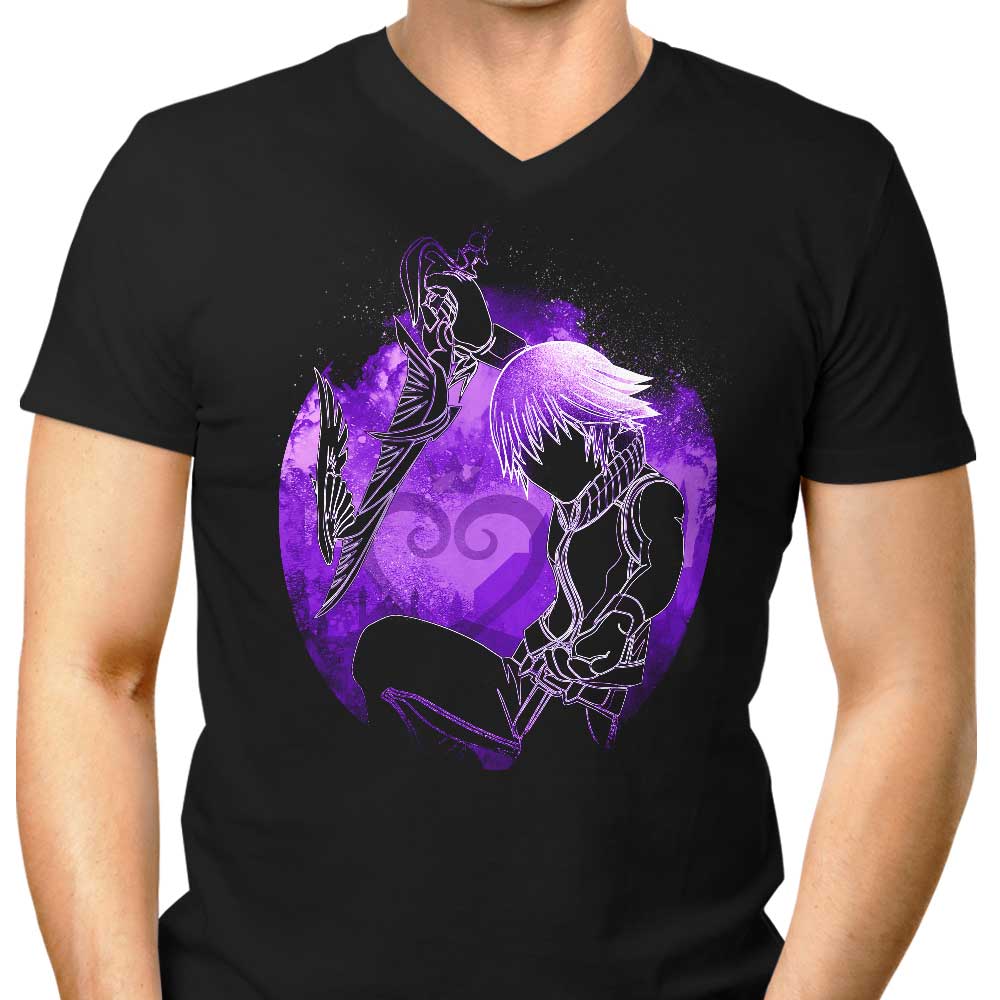 Men's Light and Dark Orb V-Neck T-Shirt