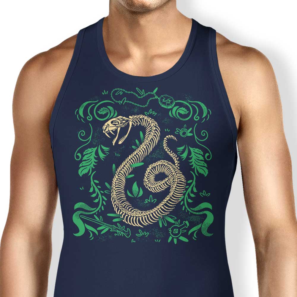 Fitas Artwork Snake Fossil Design Men's and Unisex and Women's Tank Tops
