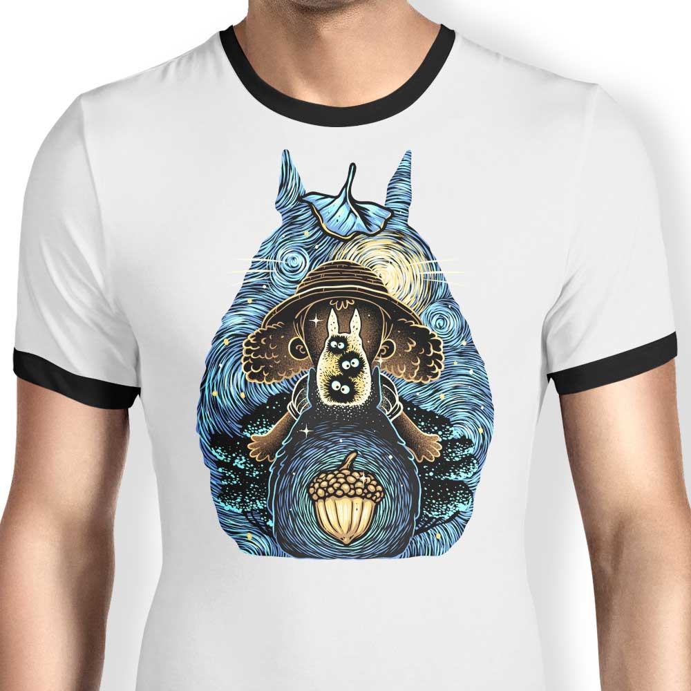 Glitchygorilla's 'Neighbors in the Night' Stylish Ringer T - Shirt