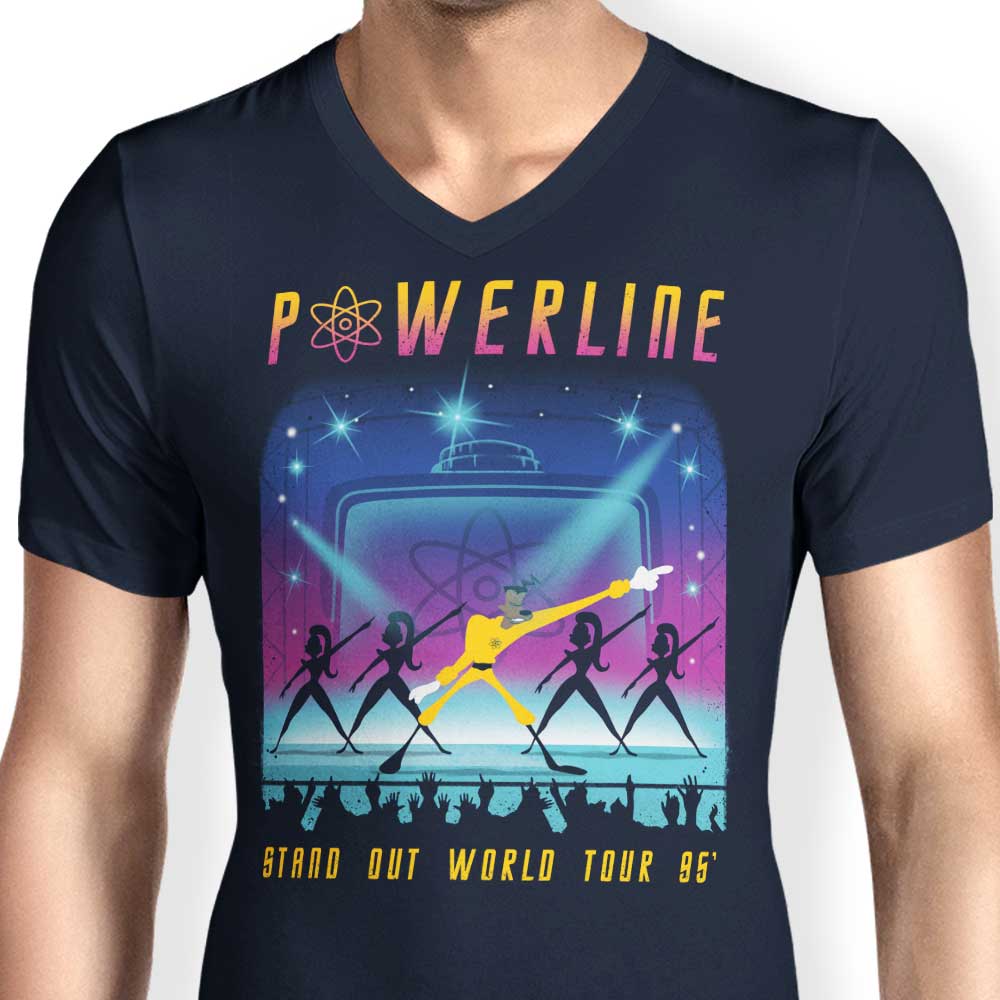 Men's Stylish V-Neck T-Shirt for the Stand Out World Tour