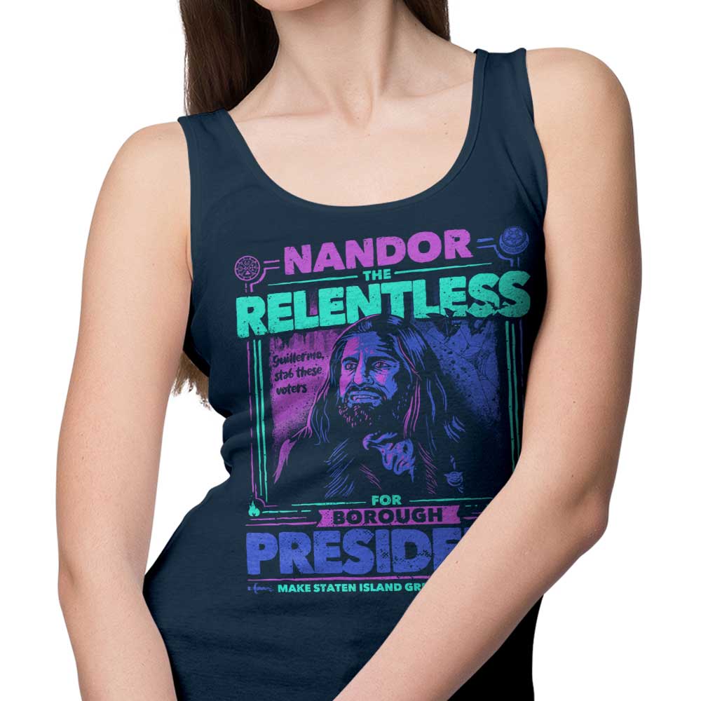Teesgeex 'Nandor for President' Comfortable Unisex and Women's Tank Tops