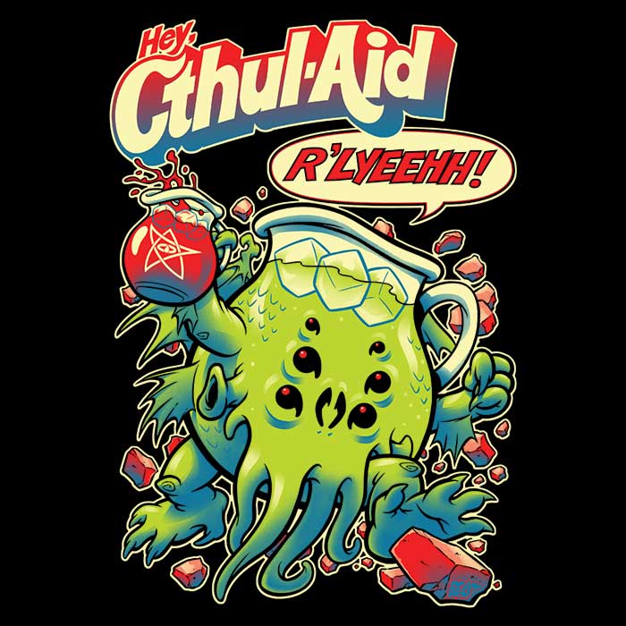 Cthul-Aid Men's Ringer Style T-Shirt