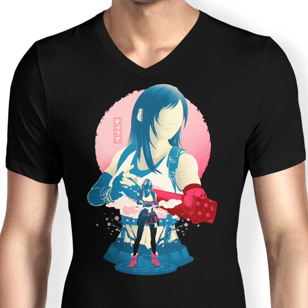 Seventh Heaven Men's V-Neck T-Shirt by Hypertwenty