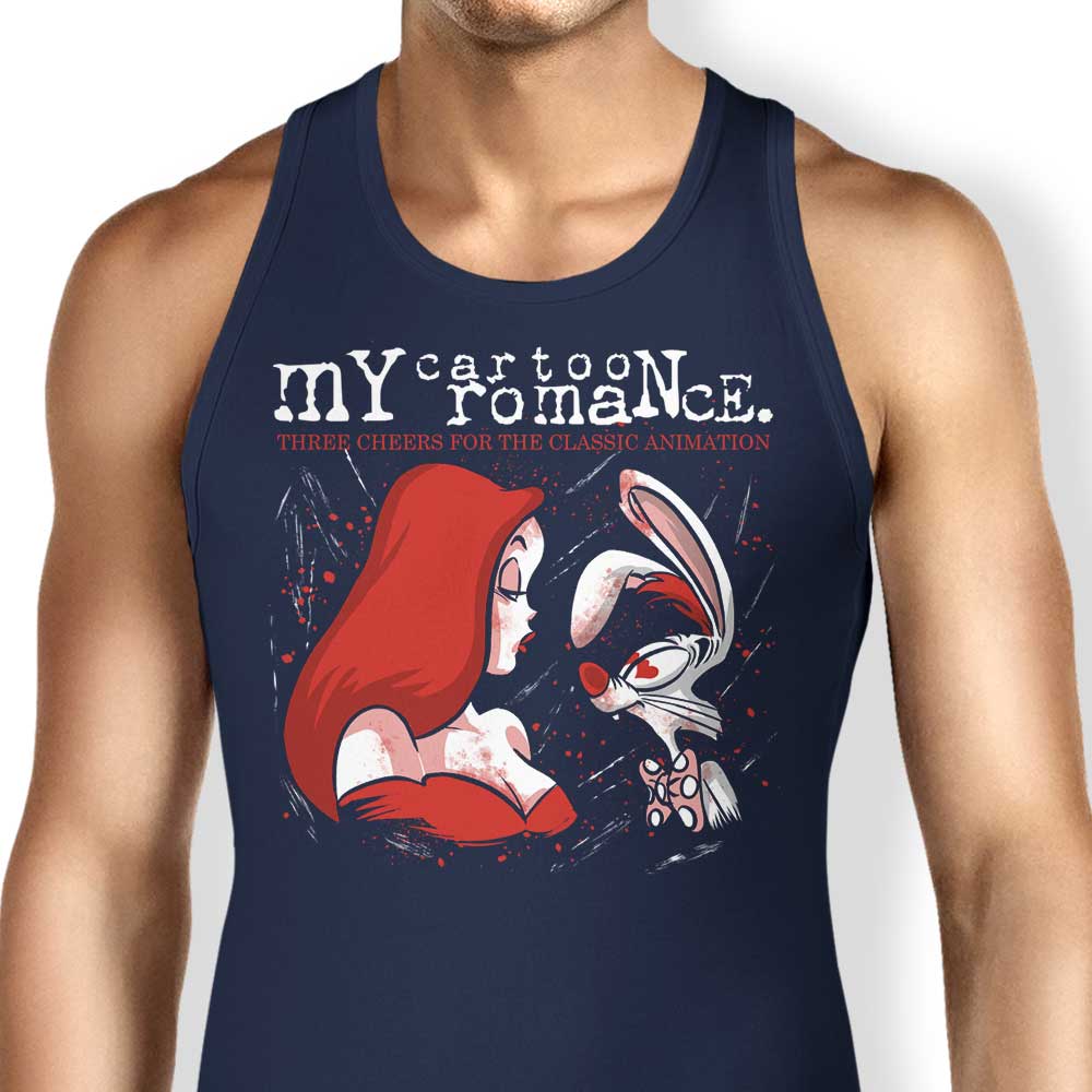 Zascanauta's Charming Cartoon Romance Tank Top for a Stylish Look