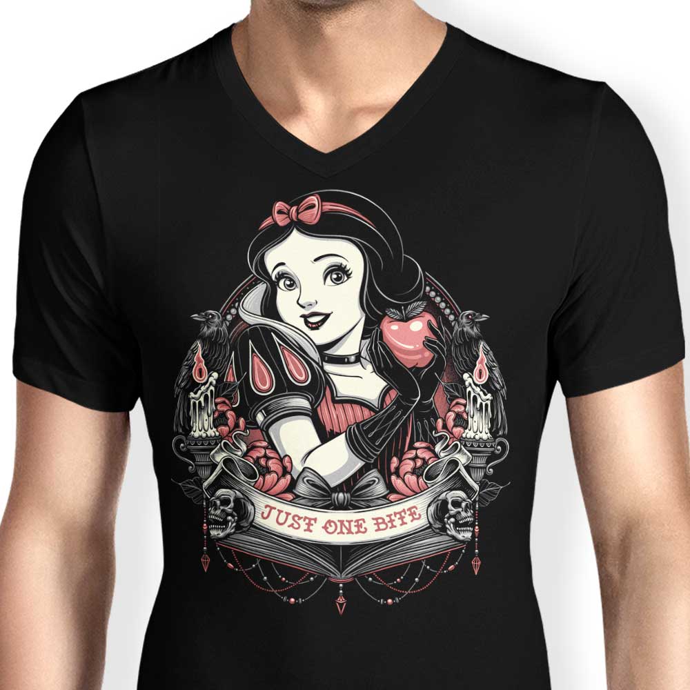 A Single Tempting Bite - Men's Stylish V-Neck