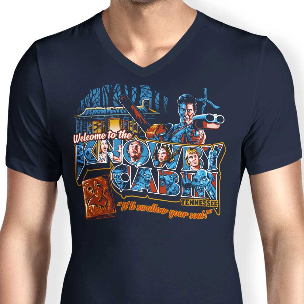A Warm Welcome to Knowby - Stylish Men's V-Neck T-Shirt