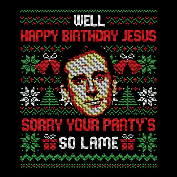 Elegant 'Happy Birthday Jesus' Men's Apparel for Various Occasions