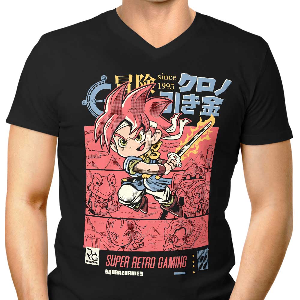 Stylish Men's Classic Chrono V-Neck