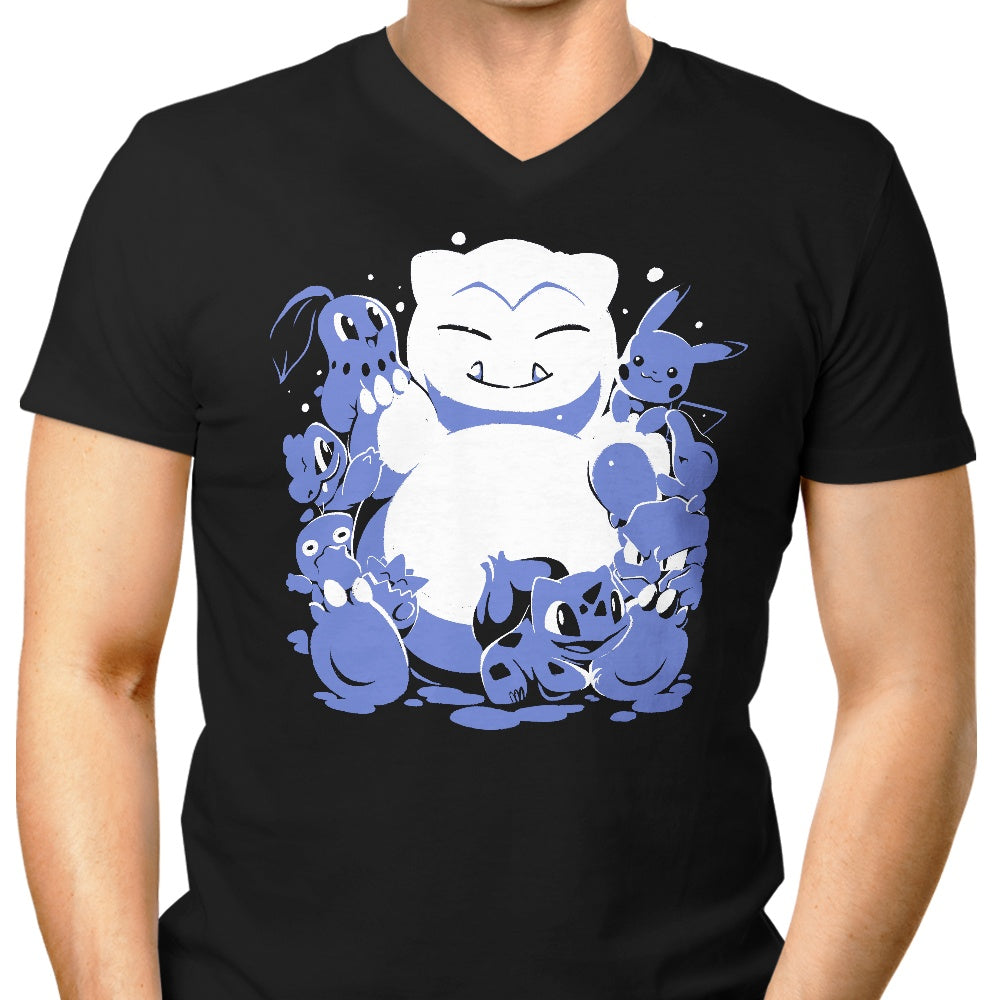 Snowlax Men's Fashionable V-Neck T-Shirt