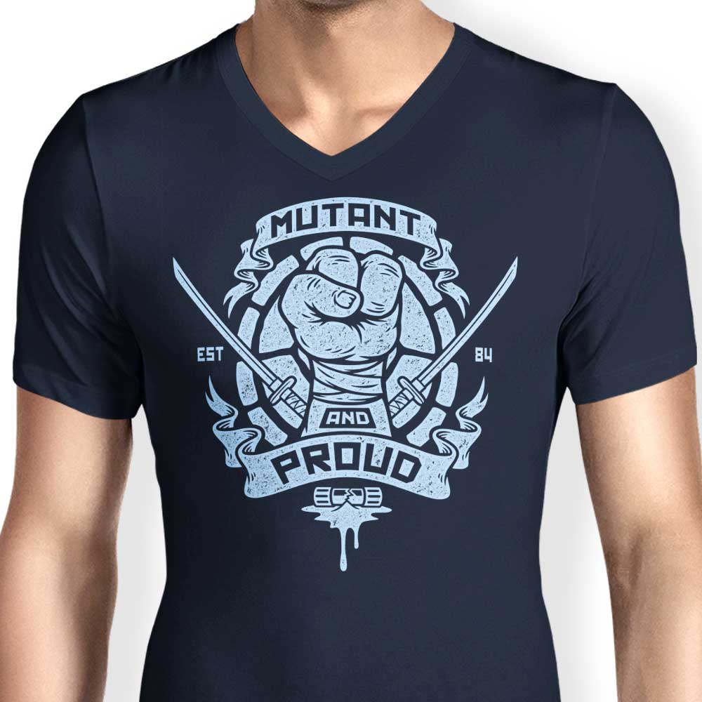 Men's Stylish V-Neck - Mutant and Proud: Leo Design