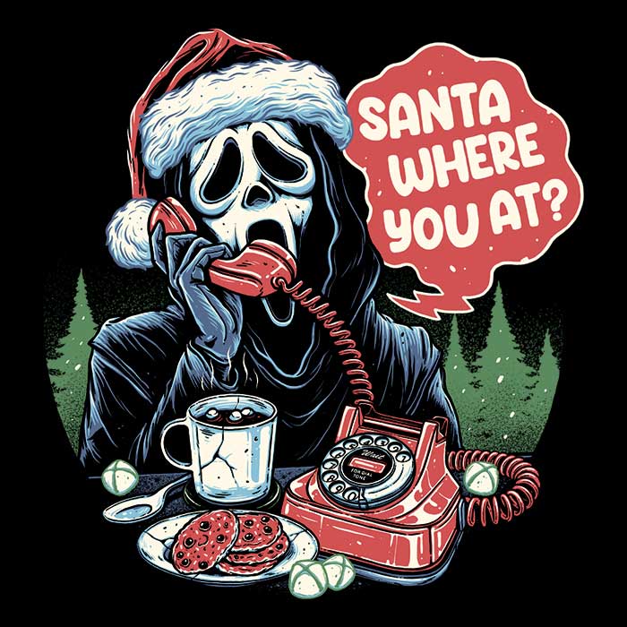Men's V-Neck T-Shirt - 'Santa Where Are You?'