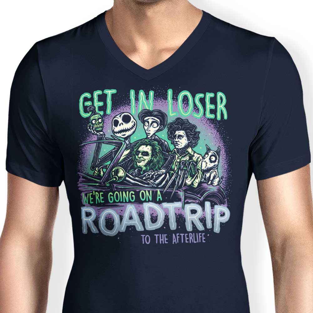Men's V-Neck T-Shirt - Journey to the Afterlife