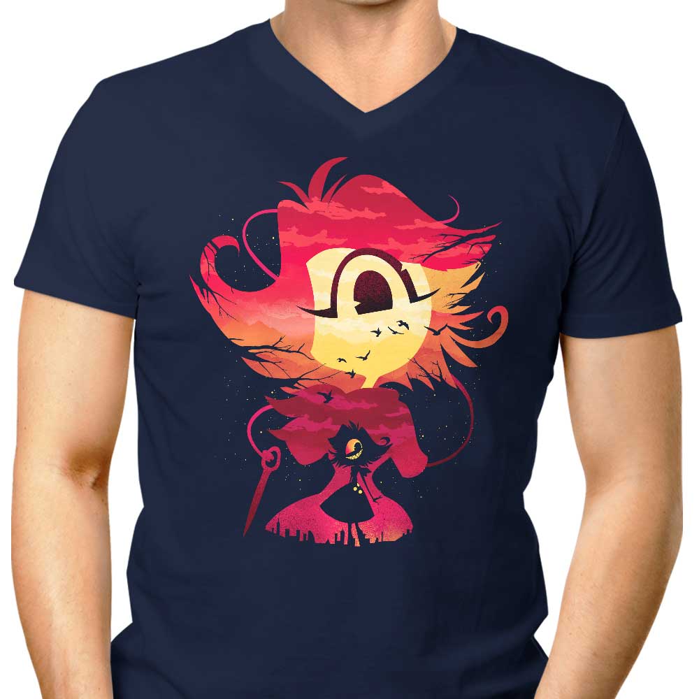 Men's V-Neck Hotel Sinner Demon T-Shirt