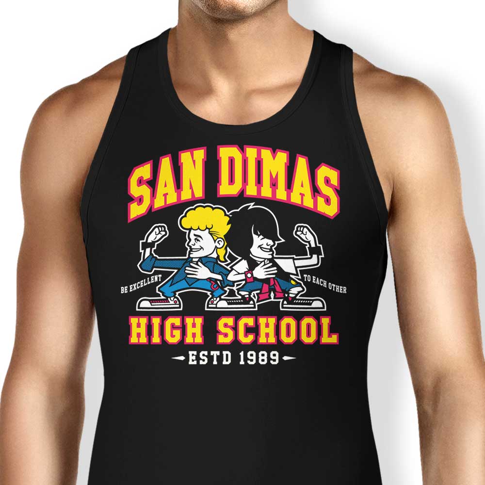 Comfortable San Dimas High School Tank Tops for Men and Women