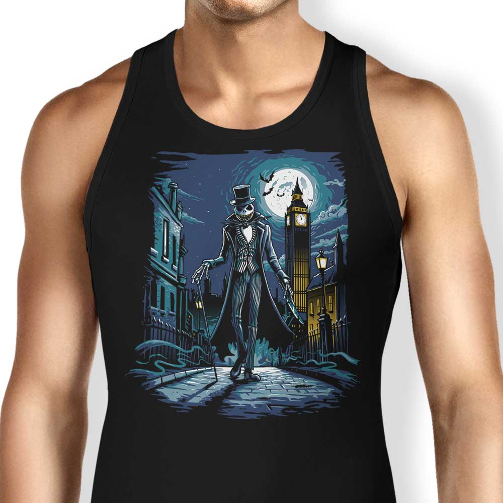 Jack the Ripper-themed Men's Tank Top for Fashionable Wear