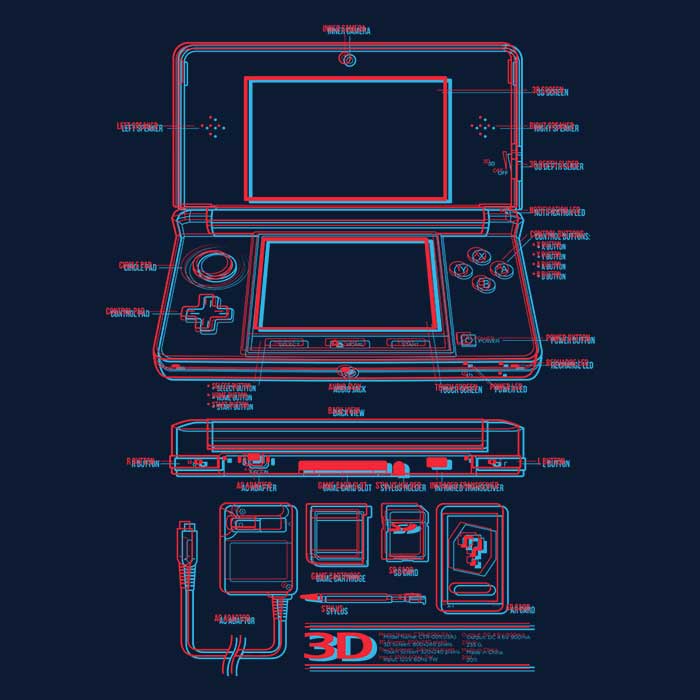 Adam Works Men's 3DS Ringer T-Shirt in S to 4XL Sizes