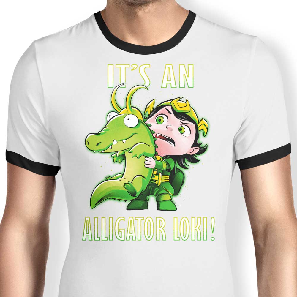 A Stylish Alligator - The Ringer T - Shirt for Fashion Lovers