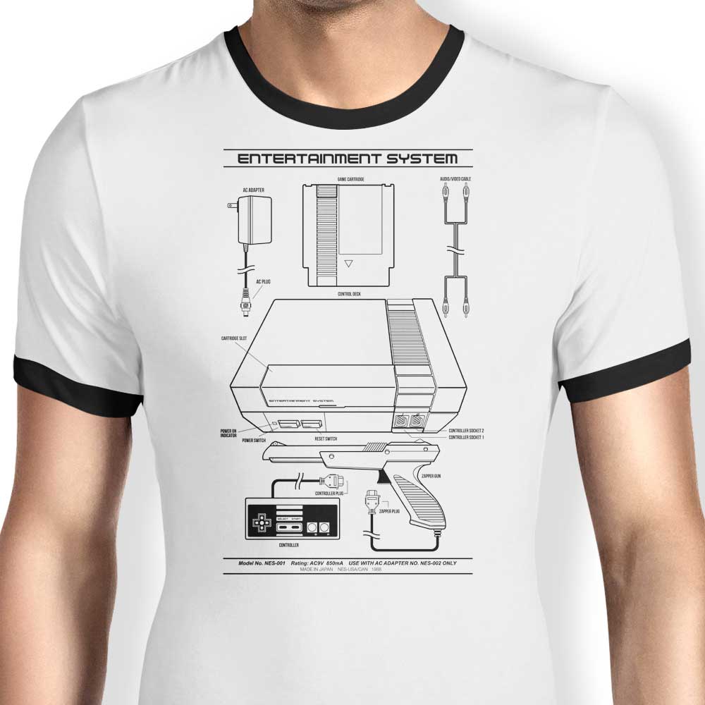 Alternative Entertainment System - Ringer Style T-Shirt for Fashion Lovers